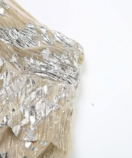 Dazzling Glitzy Ruffle Mini Skirt - Holiday, NYE & Fall/Winter Party Essential