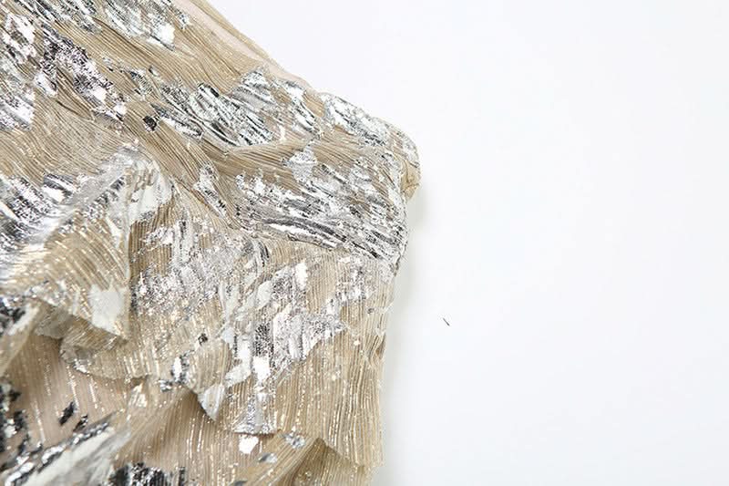 Dazzling Glitzy Ruffle Mini Skirt - Holiday, NYE & Fall/Winter Party Essential