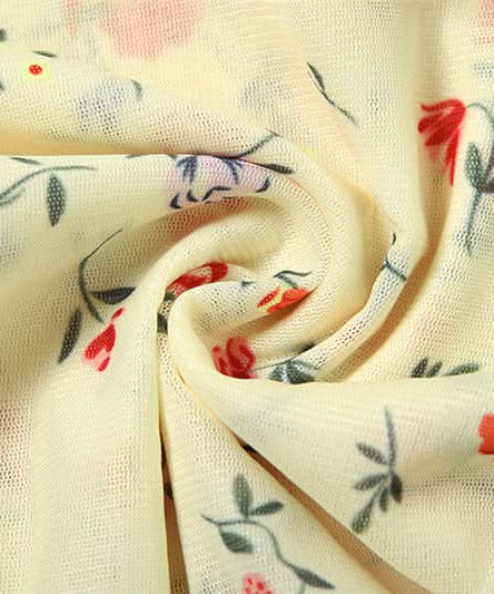 Whimsical Petal Off-Shoulder Ruched Mesh Top | Autumn Bloom Asymmetrical Ruffle