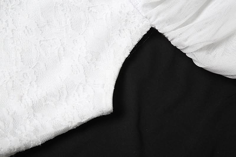 “Golden Hour Glow” Off-Shoulder Ruffle Mesh Crop Top | Women's Chic Fall Getaway & Resort Essential