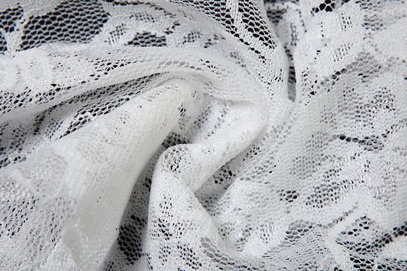 Gothic Romance Lace Ruffle Wide-Leg Pants - Dark Academia & Fall Fashion Essential