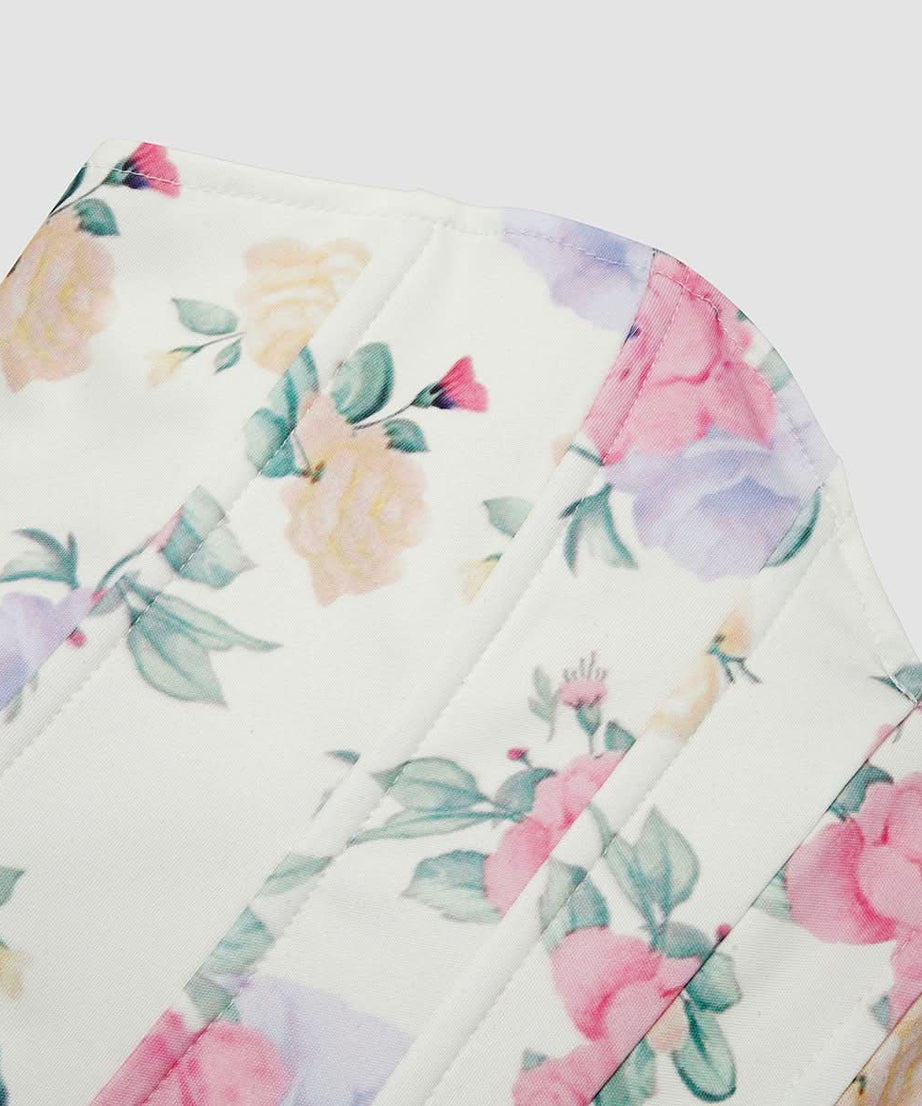 Autumn Rose Sweetheart Corset Top - Chic Floral & Flattering for Fall