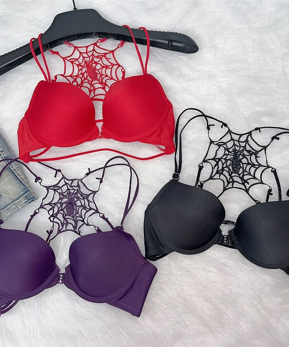 Spooky Chic Red Spider Web Backless Cami Top | Halloween & Edgy Night Out Style