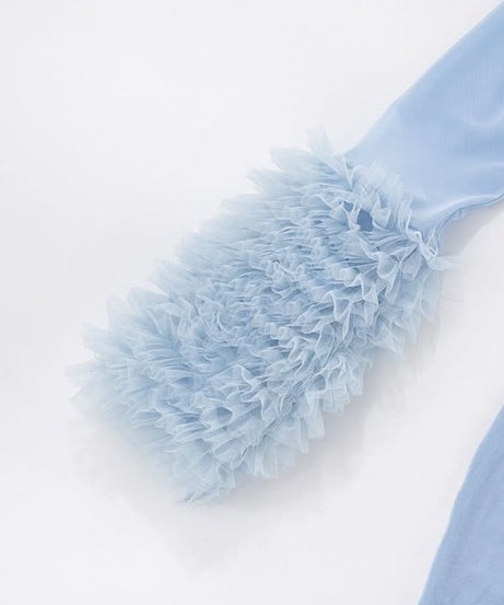 Seductive Black Mesh Cutout Mini Dress with Ruffle Sleeves | Fall & Halloween Party Ready