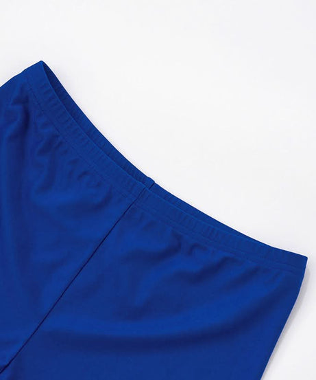 Vibrant Abstract Halter Top & Royal Blue Shorts Set - Your Chic Fall Getaway Essential