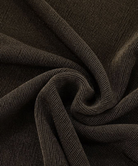 Effortless Glamour: Black Ruched Chain-Link Maxi Dress for Fall & Holiday Nights