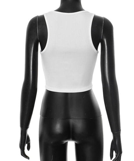 Trendy Leopard Print 'BODY TEA' Ribbed Crop Tank Top – Your Fall Fashion & Layering Essential