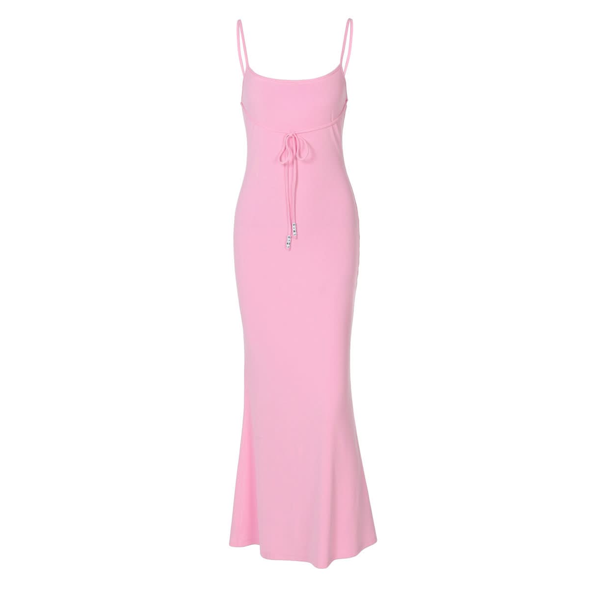 Stunning Blush Pink Backless Self-Tie Cami Maxi Dress - Perfect for Fall Events & Holiday Glam