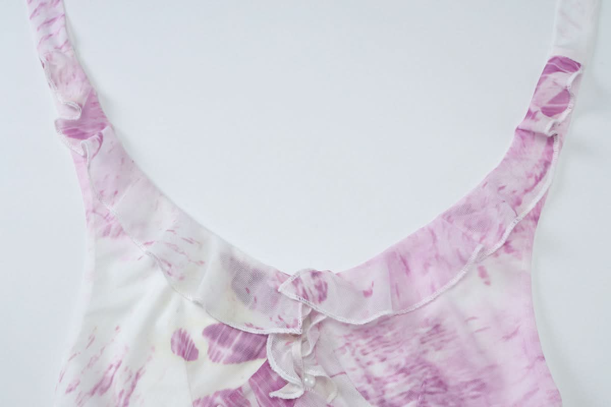 Purple Bloom Halter Crop Top & Maxi Skirt Set - Your Chic Vacation Escape