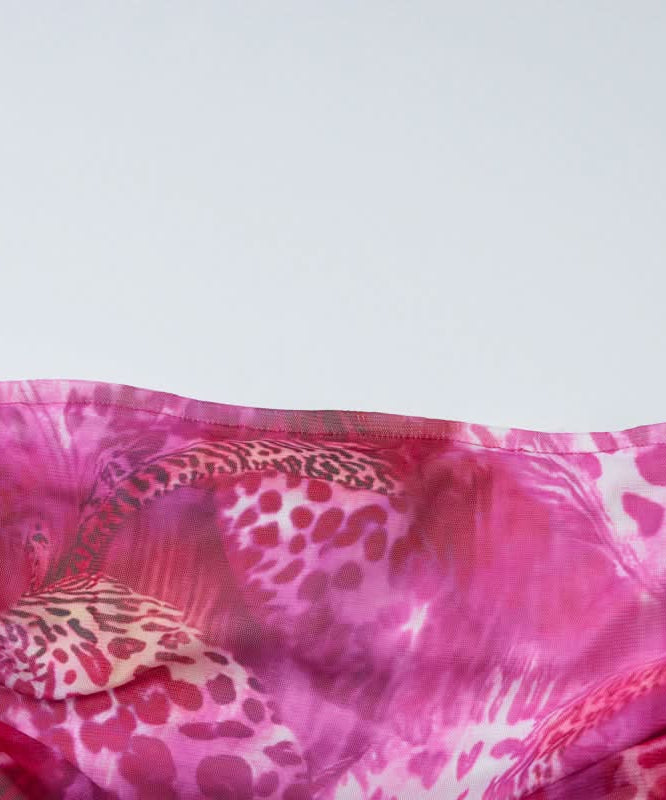 Electric Pink Leopard Halter Crop Top: Your Ultimate Statement for Fall Parties & Nights Out