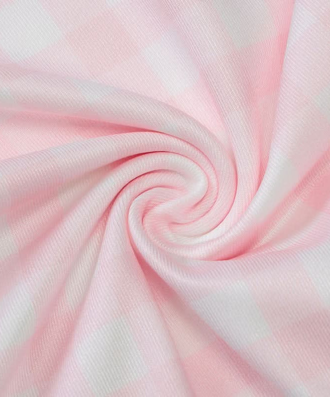 Effortless Chic: Pink Gingham Square Neck Crop Tank Top – Perfect for Fall Layers & Sunny Days!