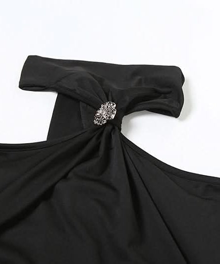 Dazzling Halter Ruched Mini Dress - Sparkle & Chic for Holiday Parties & Nights Out