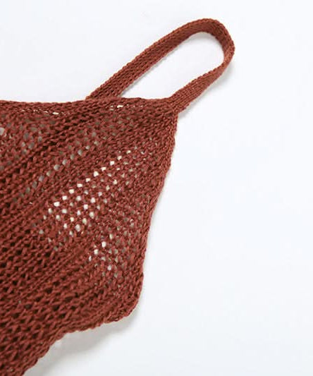 Terracotta Sheer Knit Maxi Dress - Daring Cut-Outs for Resort & Fall Escapes