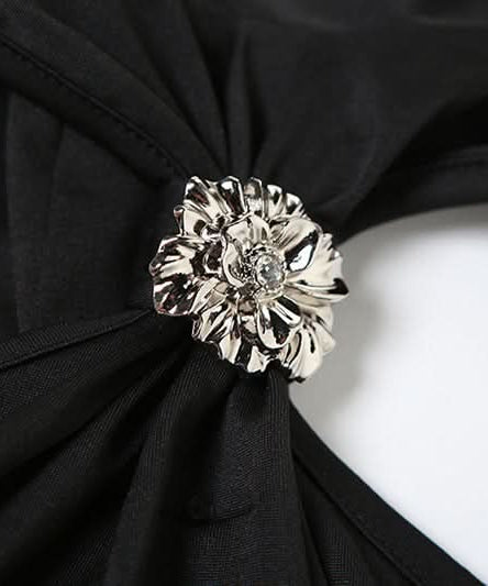 Dazzling Halter Ruched Mini Dress - Sparkle & Chic for Holiday Parties & Nights Out