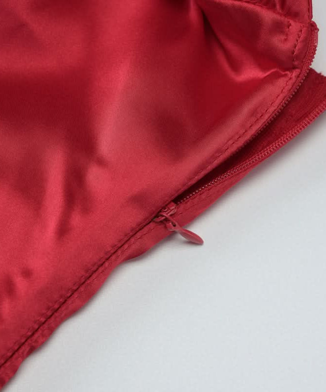 Glamorous Red Satin Strapless Maxi Gown - Holiday Party & Fall Gala Ready