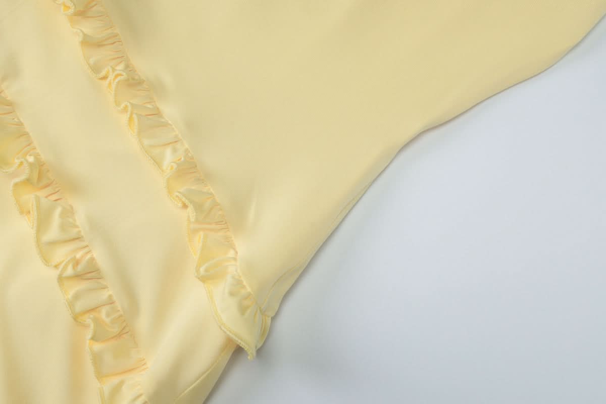 Effortless Golden Hour Glow: One-Shoulder Ruffle Tiered Maxi Dress