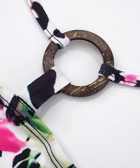 Tropical Oasis Mixed Print Tankini & Shorts Set - Chic Resort Wear for Winter Escapes