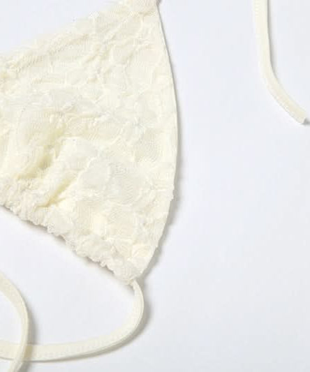 Chic Escape 3-Piece Sheer Lace Resort Set | Halter Top, Shorts & Long Sleeve Cover-Up