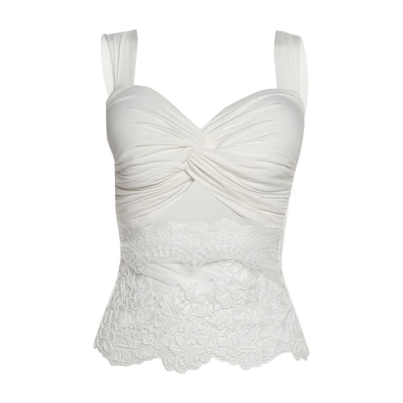 Elegant Winter White Ruched Lace Cut-Out Cocktail Dress - Holiday Glam