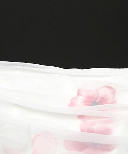 Chic Floral Mesh Bandeau Mini Dress - Your Fall Party & Date Night Essential