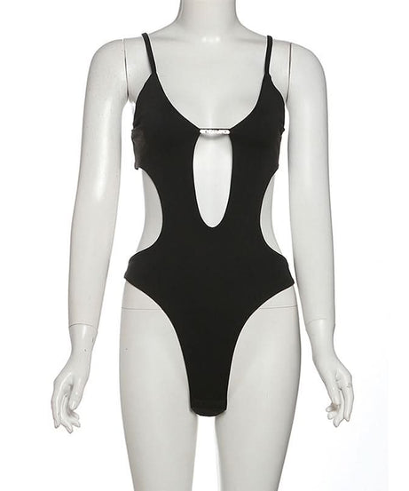 Sleek Black Cut-Out Bodycon Dress | Fall Party & Holiday Statement Piece