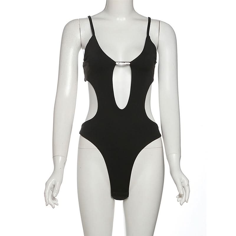 Sleek Black Cut-Out Bodycon Dress | Fall Party & Holiday Statement Piece