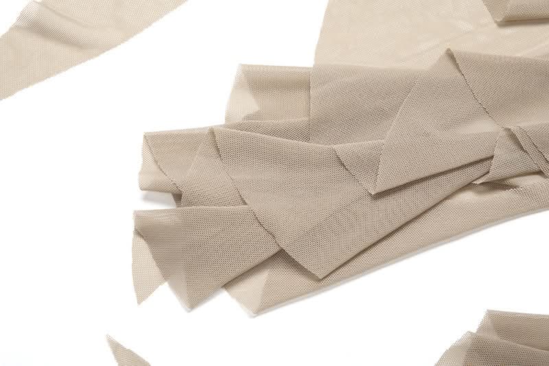 Edgy White Ruffle Mesh Overlay Belt Skirt | Gothic Rave Festival Accessory for Halloween