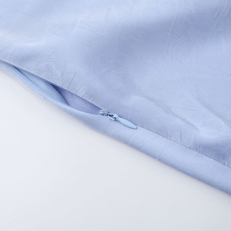 Elegant Sky Blue Satin Halter Maxi Dress - Perfect for Fall & Holiday Galas