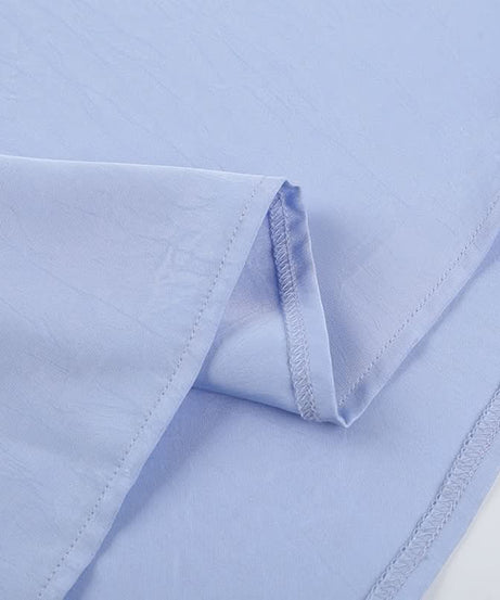 Elegant Sky Blue Satin Halter Maxi Dress - Perfect for Fall & Holiday Galas