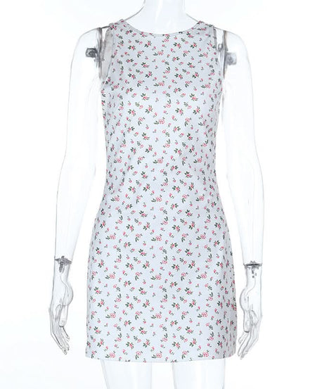 Autumn Bloom Backless Mini Dress - Chic & Flirty for Fall Nights