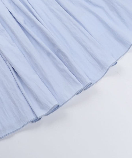 Sky Blue Ruched Cotton Maxi Dress - Your Effortless Fall Vacation & Resort Essential