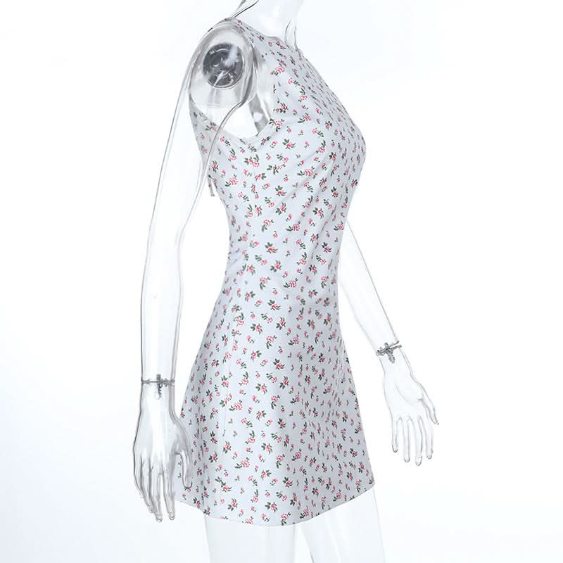 Autumn Bloom Backless Mini Dress - Chic & Flirty for Fall Nights