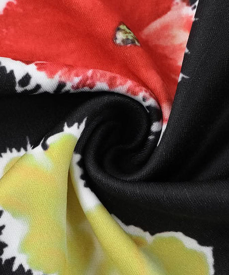 Chic Autumn Bloom Backless Mini Dress - Square Neck Floral Bodycon for Women