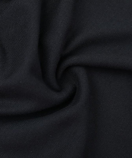 Fall Essential: Chic Black Long Sleeve Crewneck Crop Top with Self-Tie Backless Design