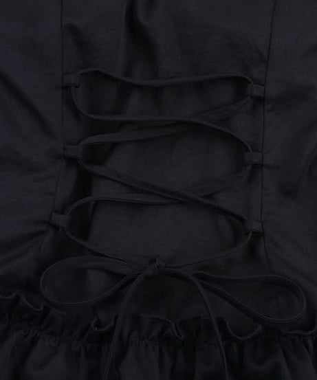 Gothic Blue Plaid Corset Top | Edgy Fall & Halloween Ruffle Bustier