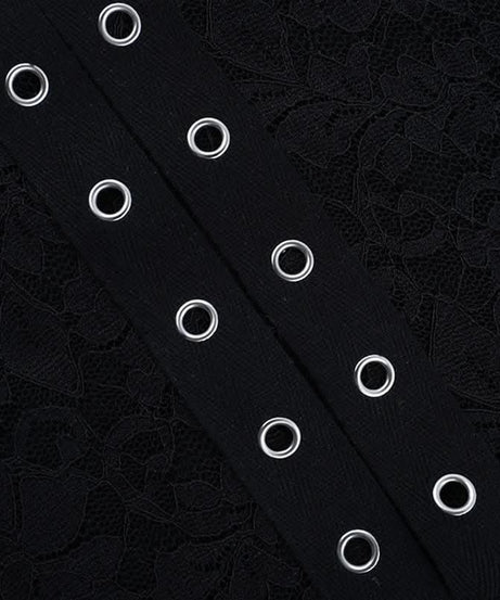 Siren Chic: Black Lace Halter Mini Dress with Corset Details – Your Go-To for Fall Nights & Party Season