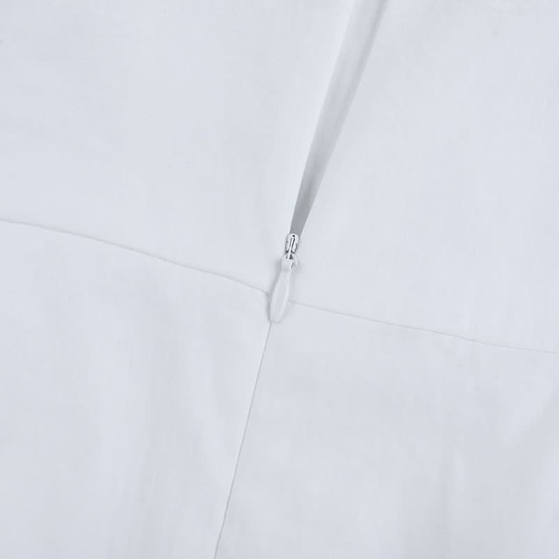 Effortless White Button-Front Maxi Dress with Tie-Front Detail - Your Resort & Layering Essential