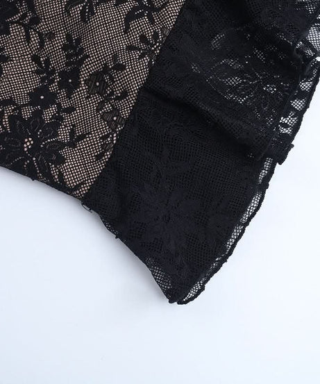 Alluring Black Floral Lace Slip Mini Dress - Chic Bodycon Cami for Fall Nights & Holiday Parties