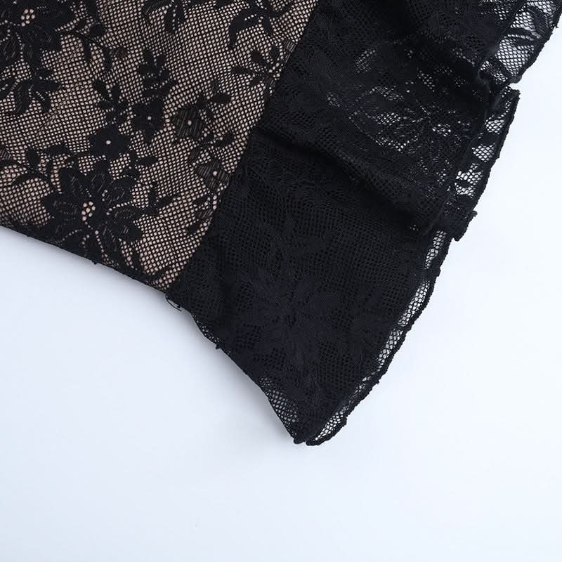 Alluring Black Floral Lace Slip Mini Dress - Chic Bodycon Cami for Fall Nights & Holiday Parties