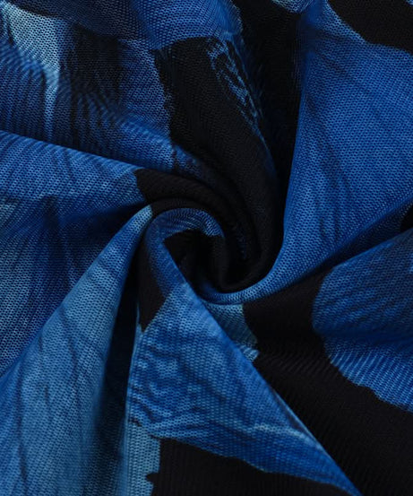 Enchanting Cobalt Floral Mesh Maxi Dress - Your Statement Piece for Fall & Holiday Galas