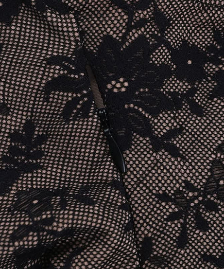 Alluring Black Floral Lace Slip Mini Dress - Chic Bodycon Cami for Fall Nights & Holiday Parties