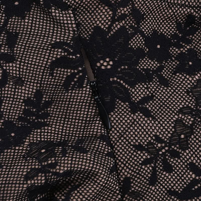 Alluring Black Floral Lace Slip Mini Dress - Chic Bodycon Cami for Fall Nights & Holiday Parties