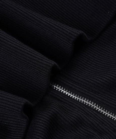 Y2K New Yorker Faux Fur Zip Hoodie - Embellished Corset Waist Grunge Fall Jacket for Women