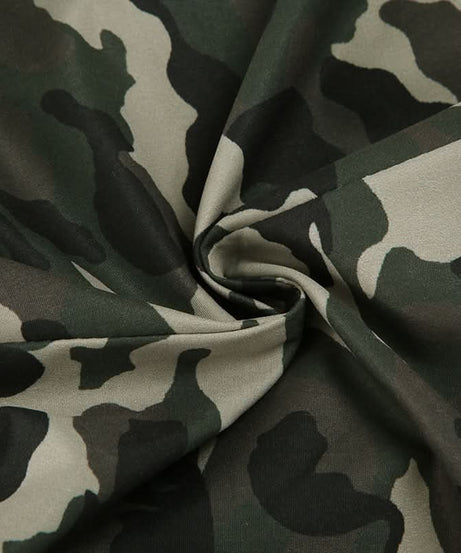 Women's Urban Camo Cargo Shorts | Chic Drawstring Bermuda with Tie Pockets for Fall