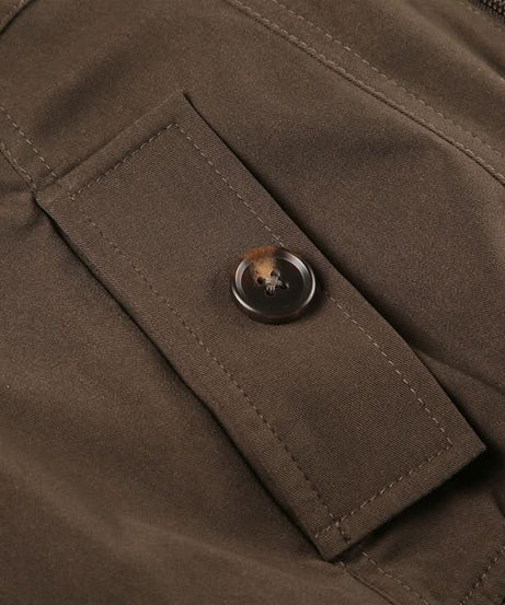 Chic Fall Essential: Women's Cropped Utility Bomber Jacket