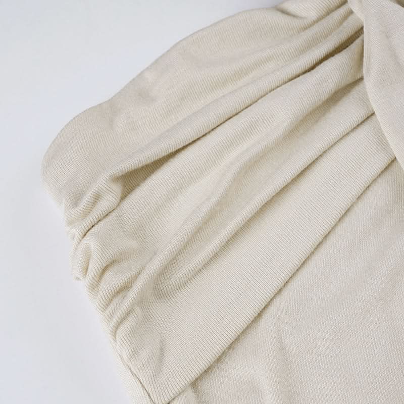 Effortless Boho Chic Halter Top for Women - Beaded Tie Neck & Ruched Comfort