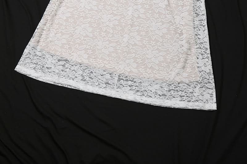 Elegant White Lace Off-Shoulder Maxi Dress - Perfect for Fall Events & Holiday Soirées