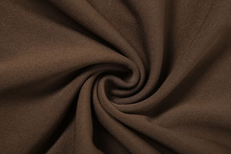 Autumn Glamour: Strapless Ruffle High-Low Maxi Dress - Your Chocolate Brown Fall Statement Piece