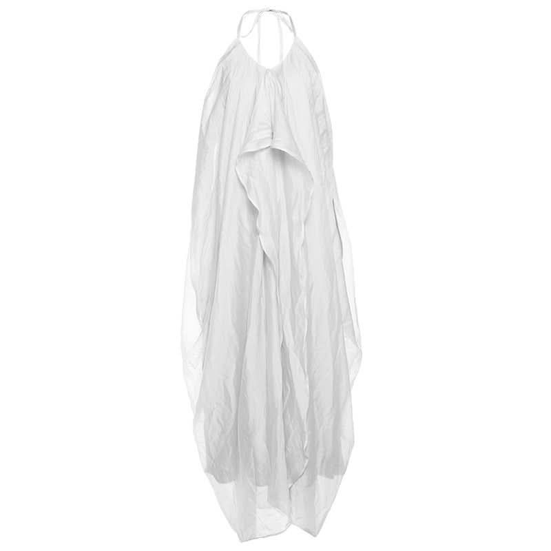 Ethereal White Halter Maxi Dress: Your Chic Escape for Fall & Winter Getaways