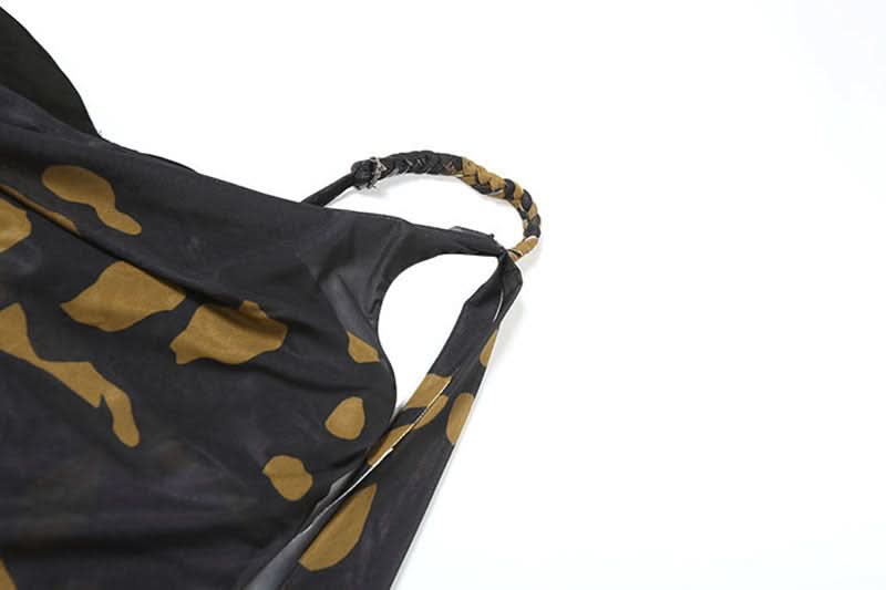 Wild Allure One-Shoulder Mesh Maxi Dress - Fall & Holiday Glamour